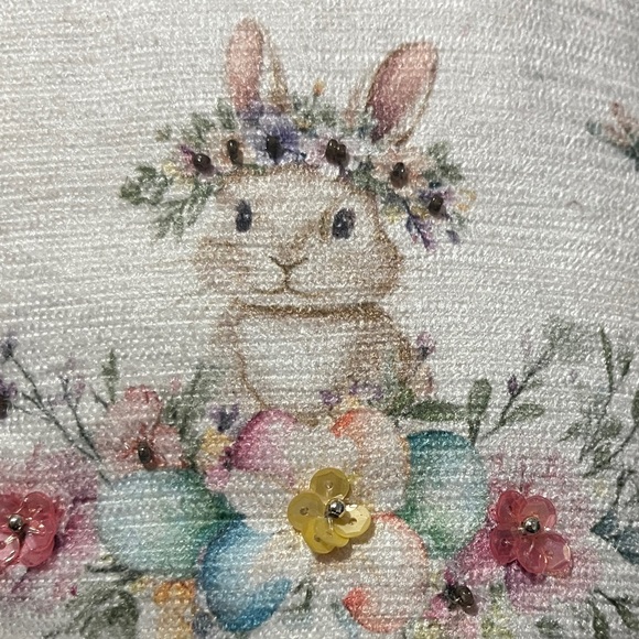 Easter Bunny Hand Towel Set - White - Picture 3 of 3